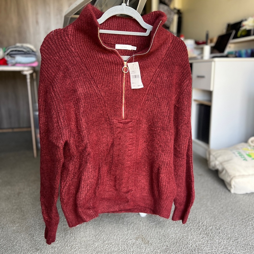 🌟LUSH RED MAHOGANY SWEATER🌟